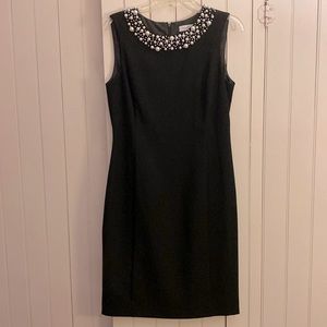 Calvin Klein Embellishes Sheath Dress Size 8